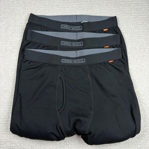 Omniwool Lot of 3 Mens Large Black Merino Wool Blend‎ Thermal Base Layer
